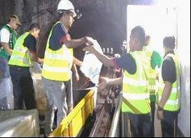 Installation of rail dampers